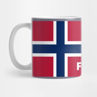 Fredrikstad  City in Norwegian Flag Mug